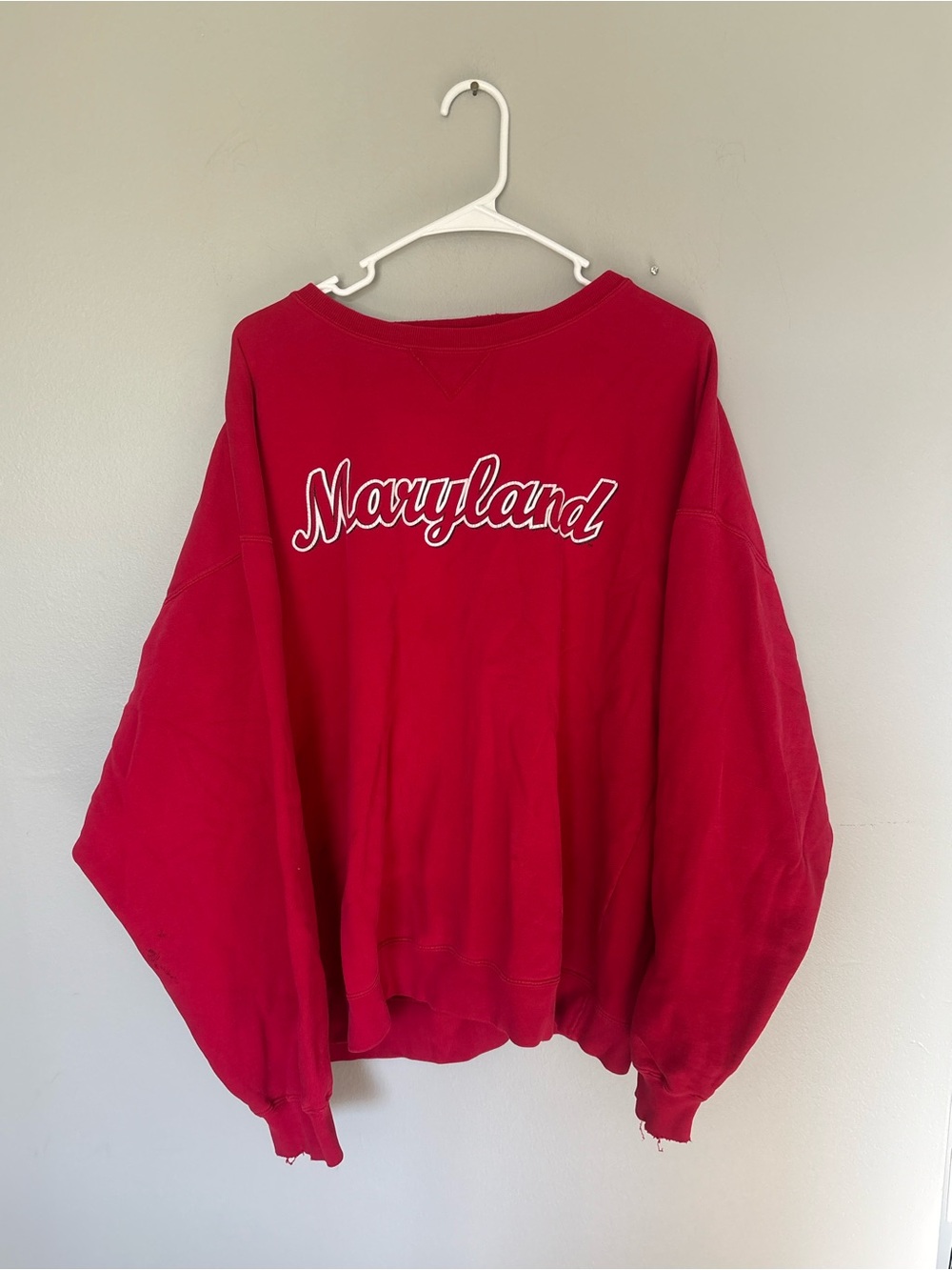 Maryland Red Crewneck Sweatshirt XXL VINTAGE
